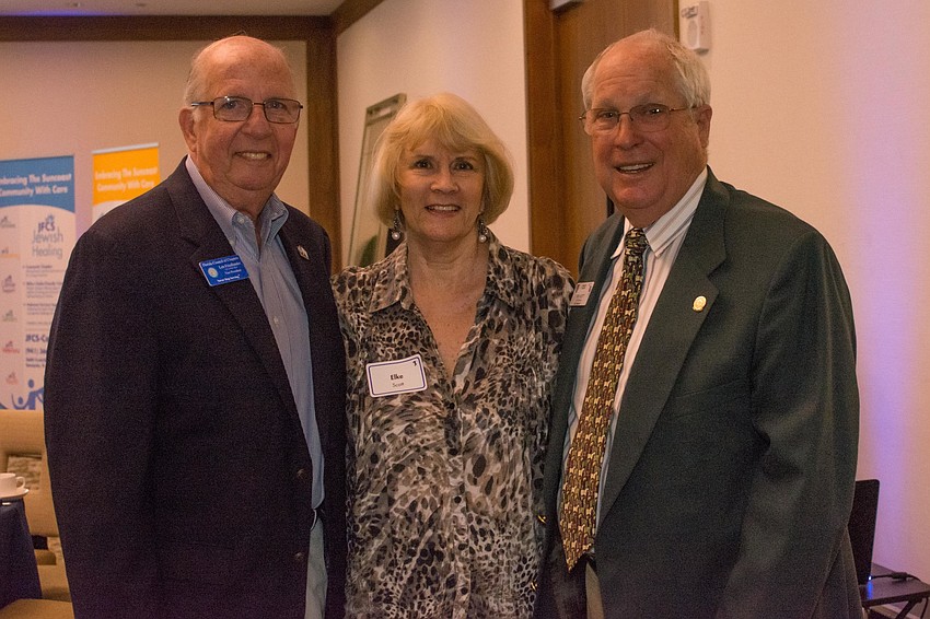 Len Friedlander with Elke and Troy Scott