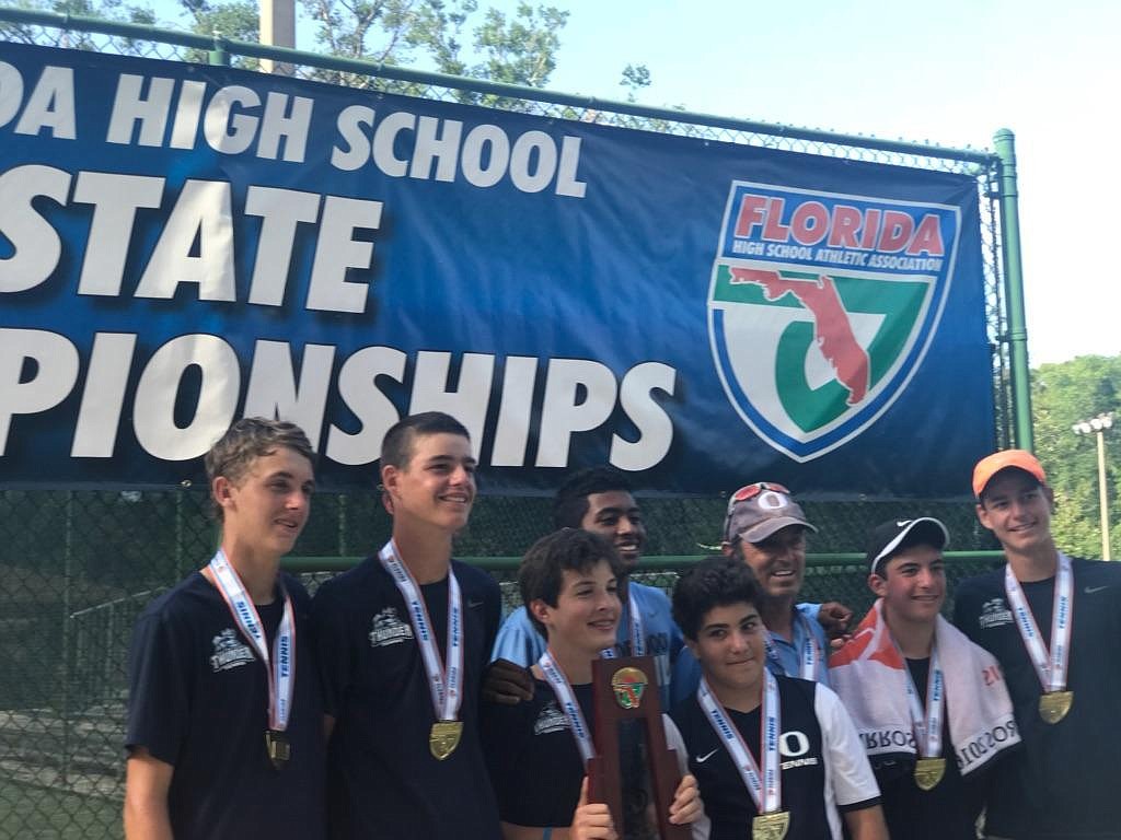 The ODA boys tennis team won the first team title in school history. Courtesy photo.