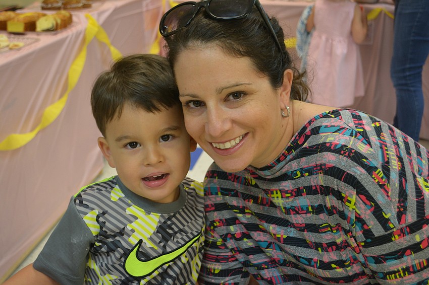 East County's William Sammy, 3, with mom Jennifer Sammy. 