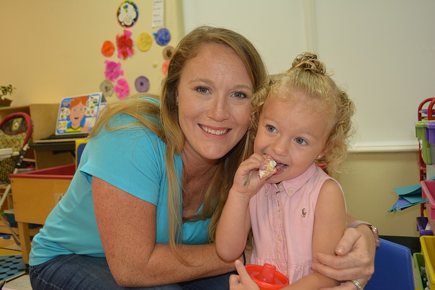Parrish mom Lindsay Warner with Finley Warner, 3. 