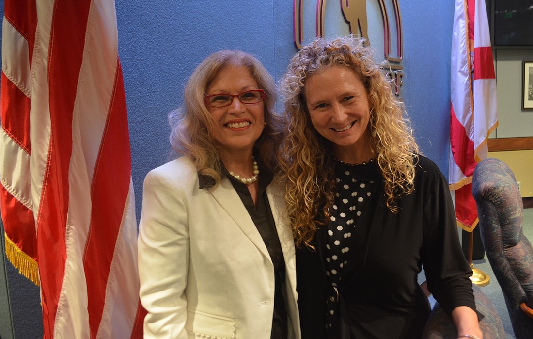 Liz Alpert, left, will serve as Sarasota&#39;s mayor for the next year. Jen Ahearn-Koch, right, is the new vice mayor.