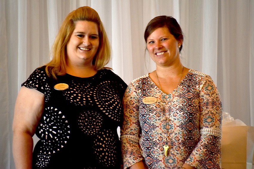 Amy Anthofer and Kristina Jackson, who was awarded as the nurse most recognized by her peers.