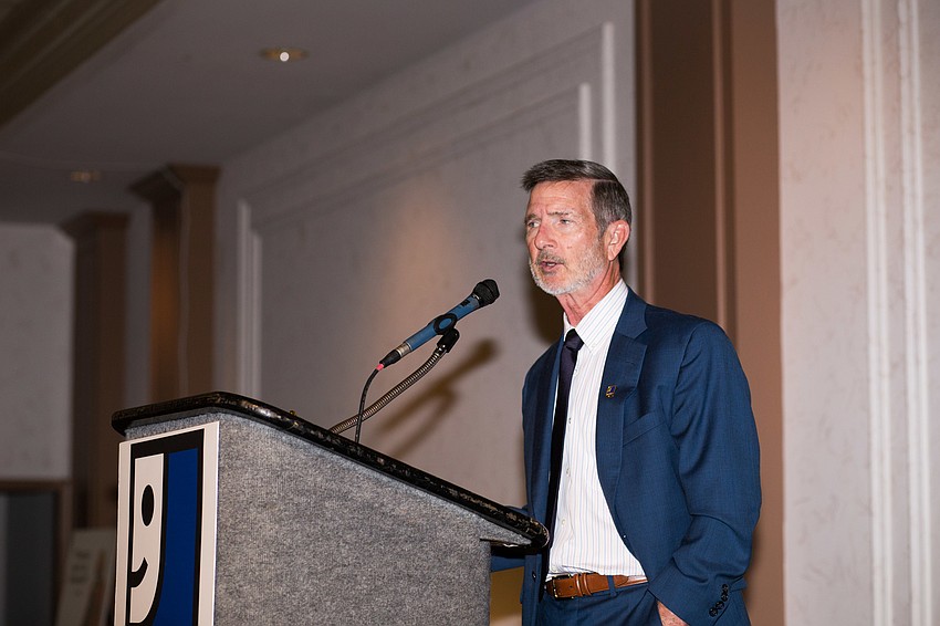 CEO and President Bob Rosinsky addresses the audience.