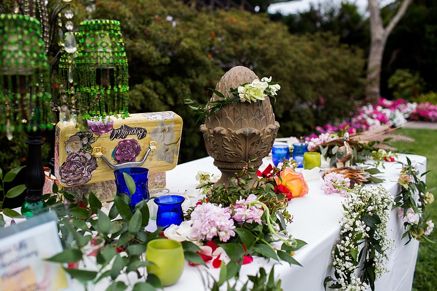 Tiger Lily Florist made flower crowns prior to the gala.