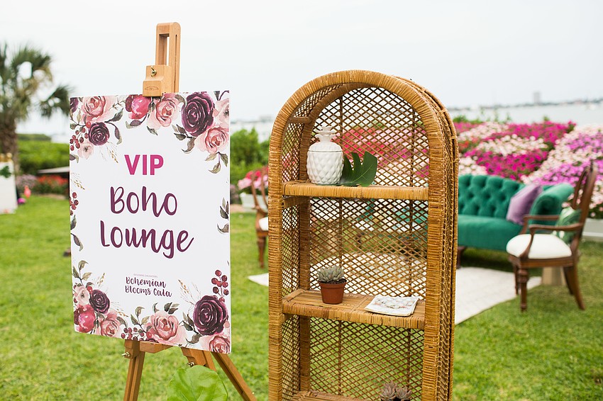 A VIP lounge served champagne and had extra seating.