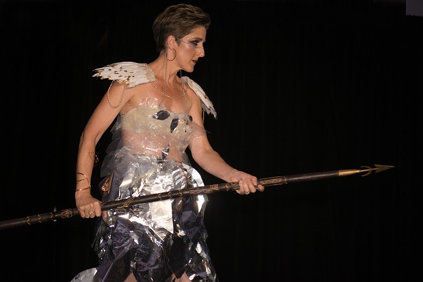 Traci Kegerreis models a look by Maezie Kegerreis.