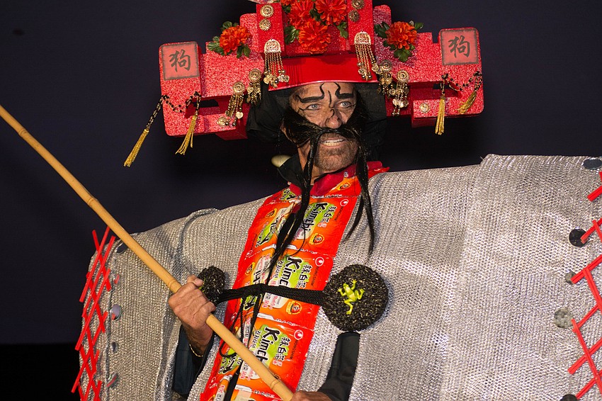 Kevin Todd Dayton models a look by designers Allison Lehti and Marty Montague.