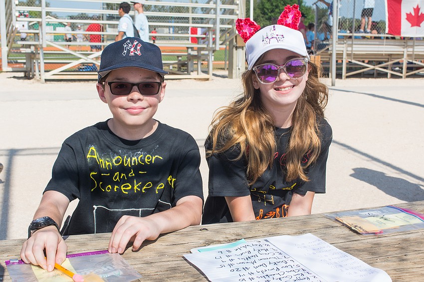 Alejandro Martinez and Sarah Herco provide announcements for the 1978 World Series game between the Los Angeles Dodgers and New York Yankees.