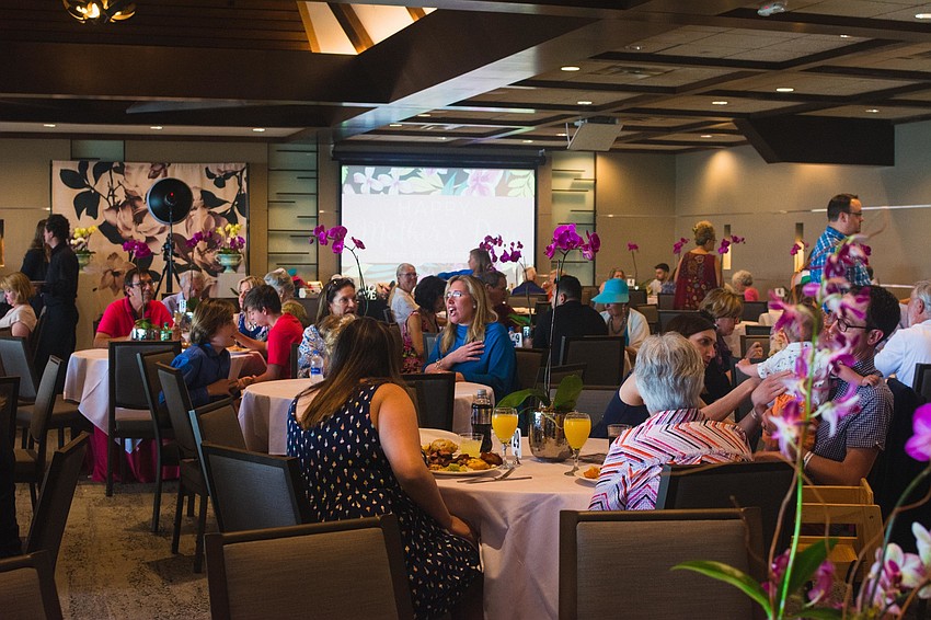 Families enjoyed a brunch catered by Michael's On the Bay.