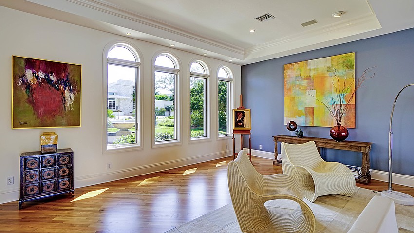 The home spans 6,322 square feet of living area.