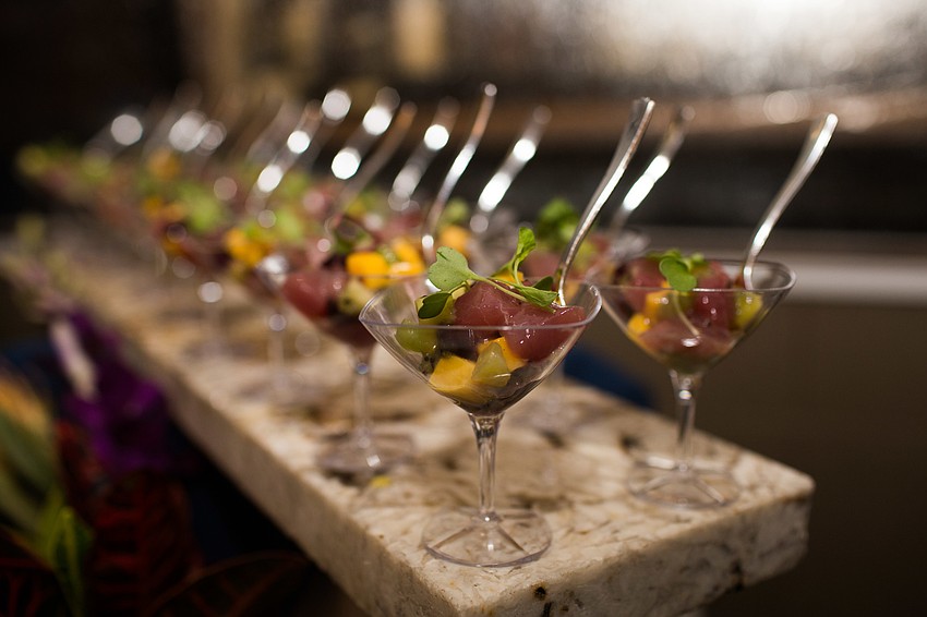 Farlow's on the Water served tuna tartare.