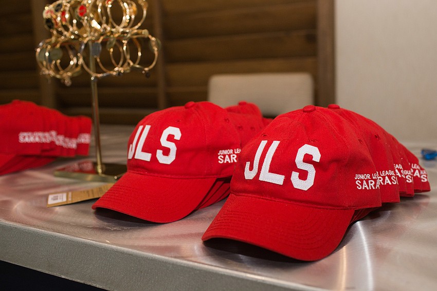 JLS sold customized hats at the front table.