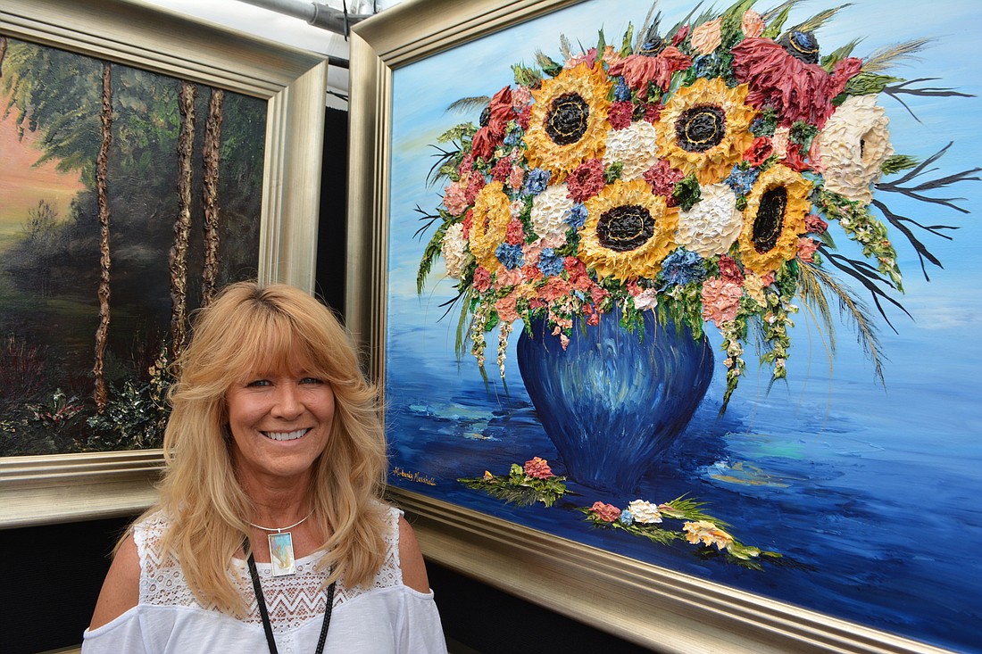 The work of Bonita Springs artist Kimberly Marshall was featured at the first Paragon Fine Arts Festival in April at Main Street at Lakewood Ranch.