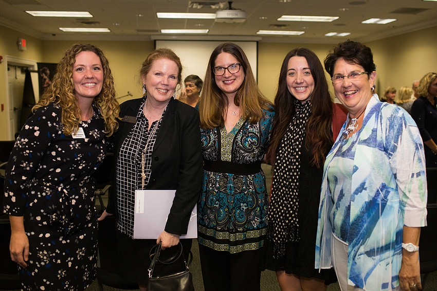 Katrina Bellemare, Laurel Lynch, Margi Dawson, Ashley Bower and Nancy Couzelis