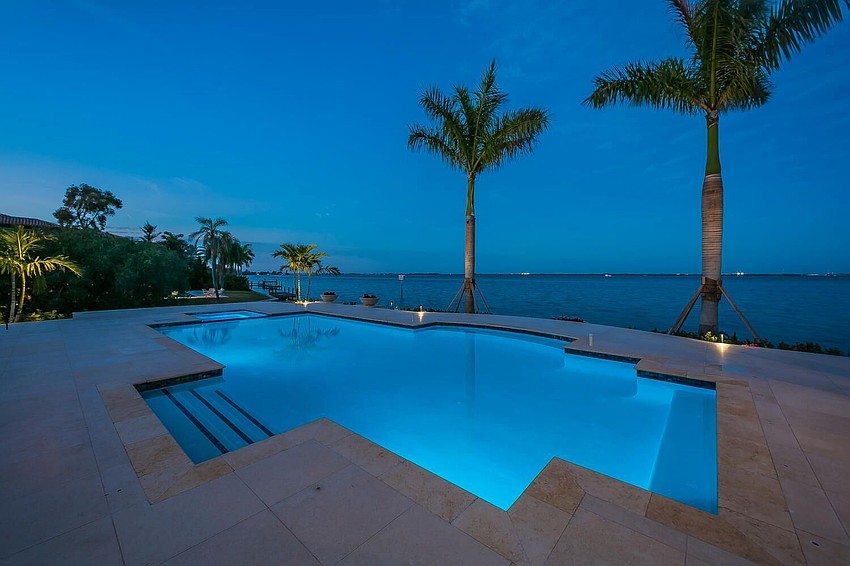 The property offers more than 100 feet of bayfront.