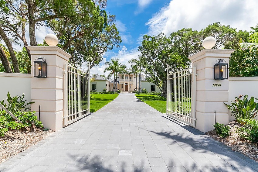 Landscaping was designed by Stephen Hazeltine.