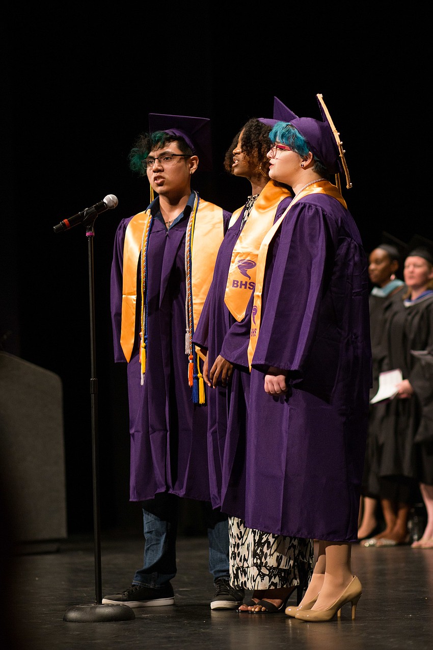 Samantha Crawford, Emma Diner and Sarah Johnson perform.
