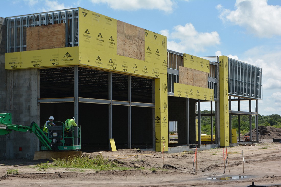 This building along State Road 70, in front of the Earth Fare, will house Chipolte, Verizon and Starbucks in Lakewood Ranch.