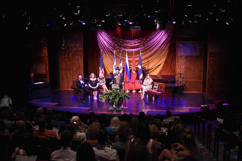 Teaching Artist/YPF Coordinator Adam Ratner gives the opening address.