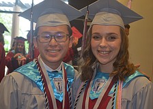 Vinh Dong and Michelle Soblewski say they are ready to graduate, and just a little nervous.