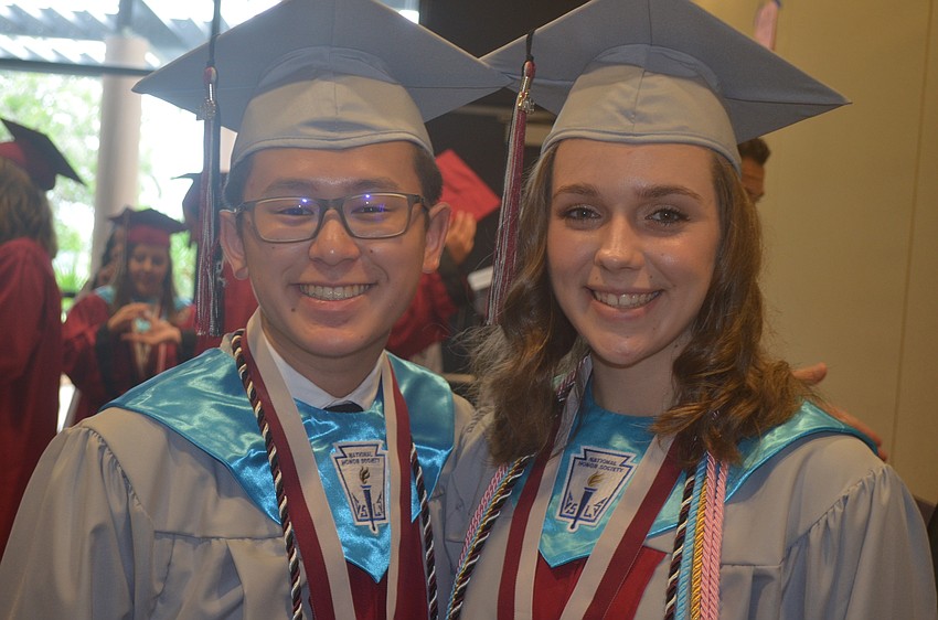 Vinh Dong and Michelle Soblewski say they are ready to graduate, and just a little nervous.