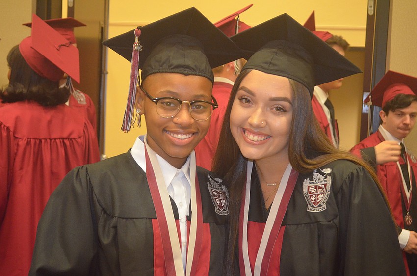 Dyamond Jacobs and Cheyanne Hojara hope they remain friends after graduation.