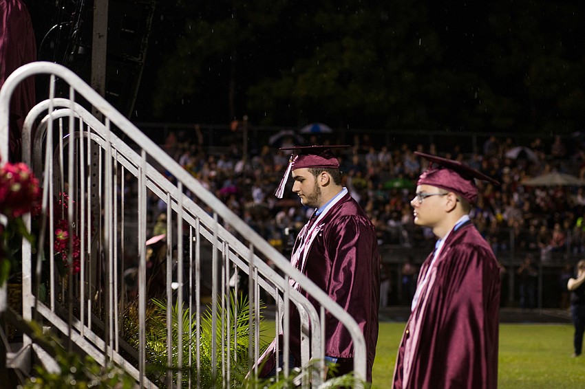The commencement was hosted at Riverview High School in the Ram Bowl football field.