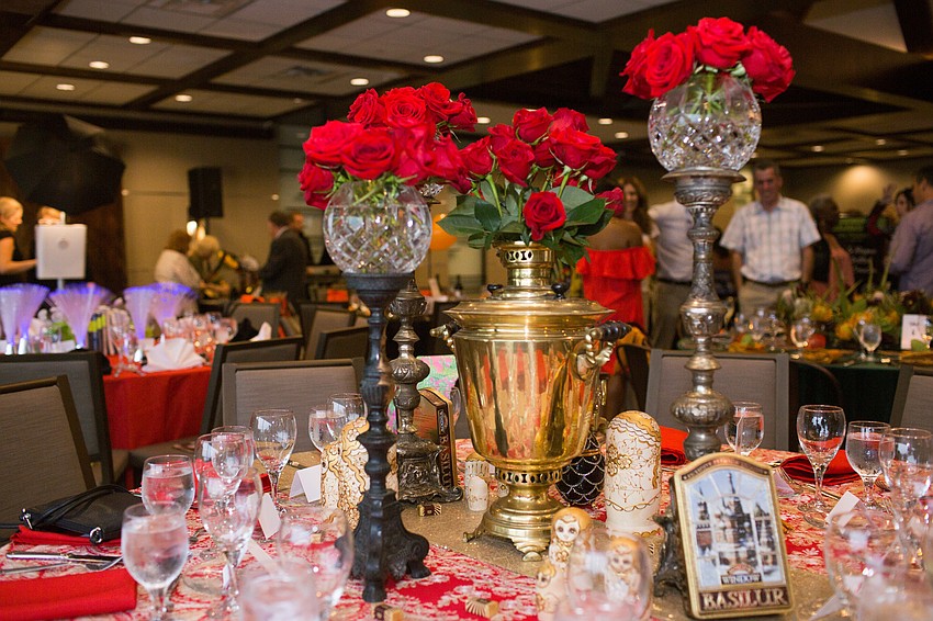 This Russian Dinner Party table won second place.