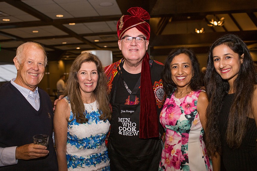 Jay and Barbara Royce, Jim Roque and Poonam and Sheena Maini