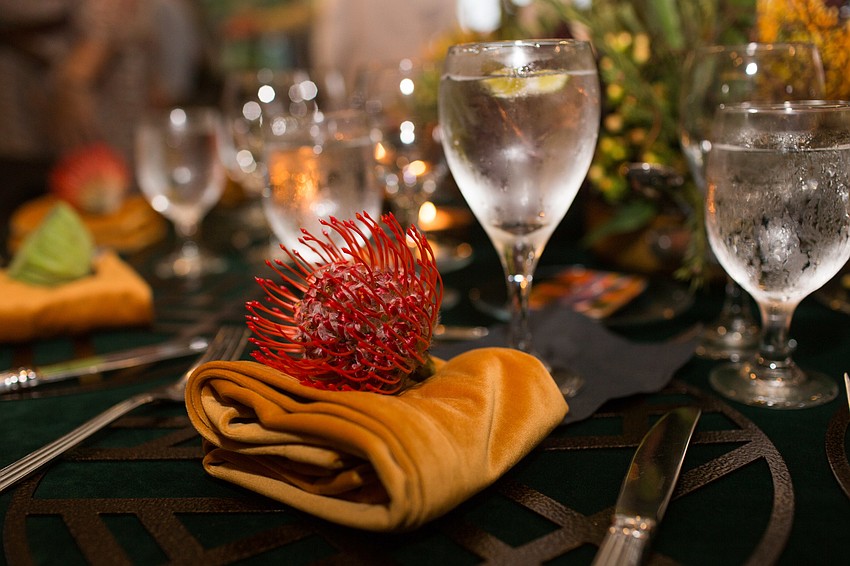 The Art Ovation Hotel table won third place for its exotic table decor.