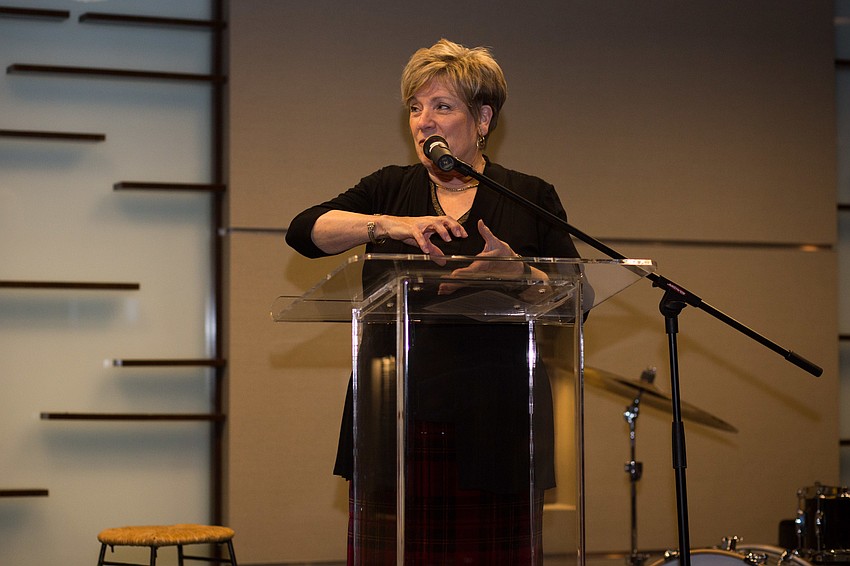 Managing Director Linda DiGabriele talks about her cake.
