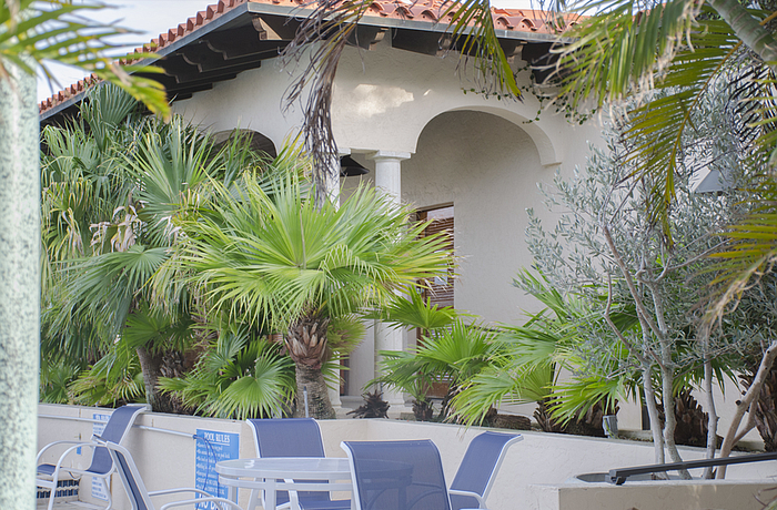 The building that contains the sauna where Lori Martin&#39;s body was found.