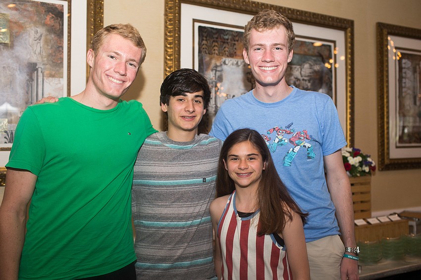 Graham Beckstein, Max Duplissey, Abby Duplissey and Carter Beckstein