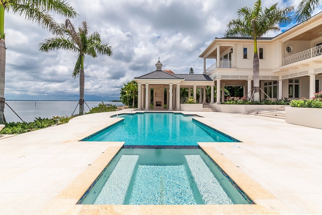 The home at 5050 Gulf of Mexico Drive recently sold  for $7 million. Built in 2016, it has five bedrooms, five-and-three-half baths, a pool and 7,578 square feet of living area.