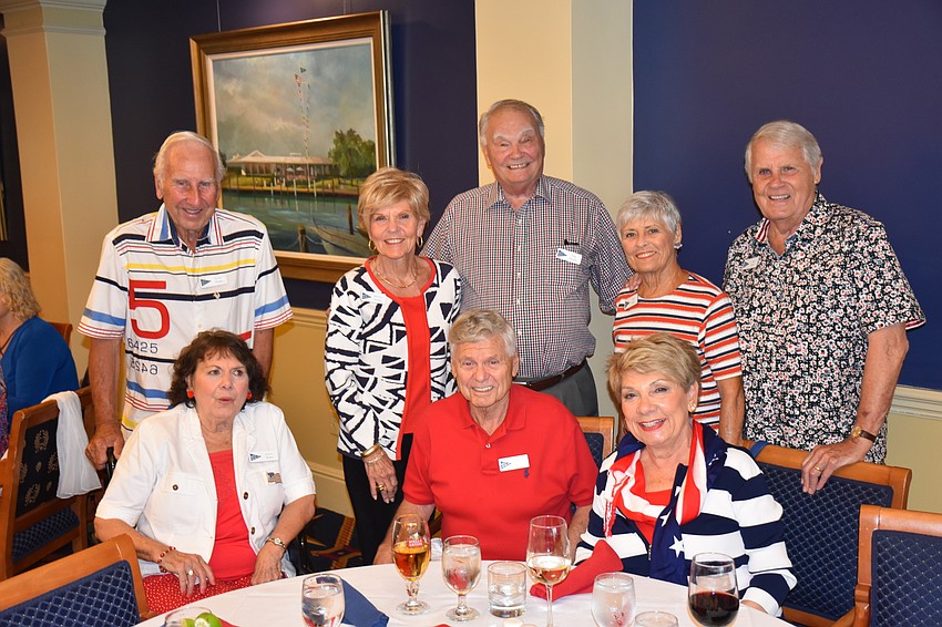 Standing: Norm Weber, Marilyn and Tom Huseby and Judy and Jeff Reed; seated: Ann Weber and Dennis and Maryann Bloomer Courtesy photos
