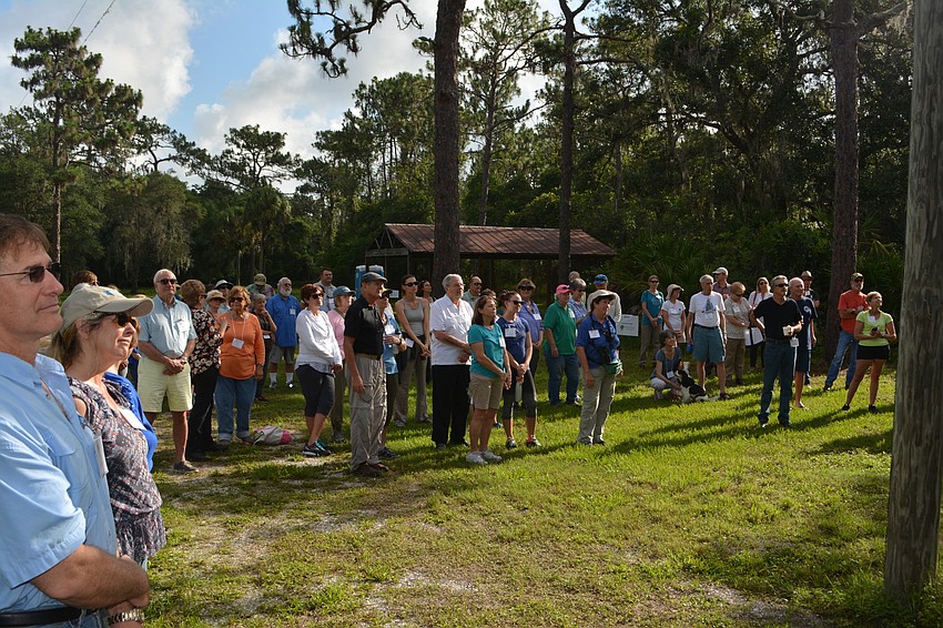 About 80 people gathered for the celebration.