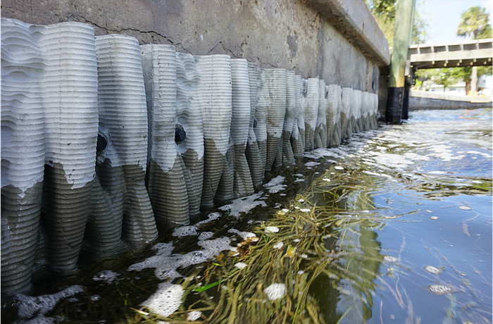 An example of one of the sea wall enhancements to be installed at Bayfront Park.
