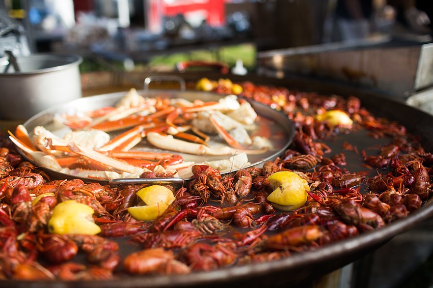 Walt's Seafood Market served a variety of options, including this crawfish.