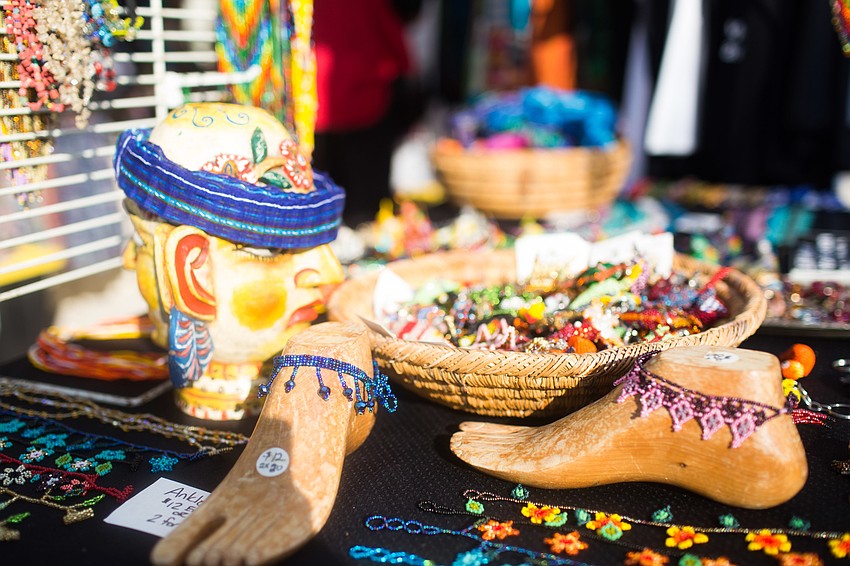 Local artists sold clothing, jewelry and other handmade goods in the St. Armands Circle Park.