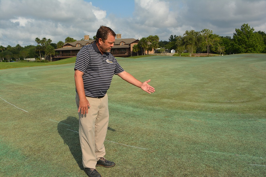 Kevin Paschall, the managing partner of the Legacy Golf Club in Lakewood Ranch, talks about redoing the greens over the next four months.