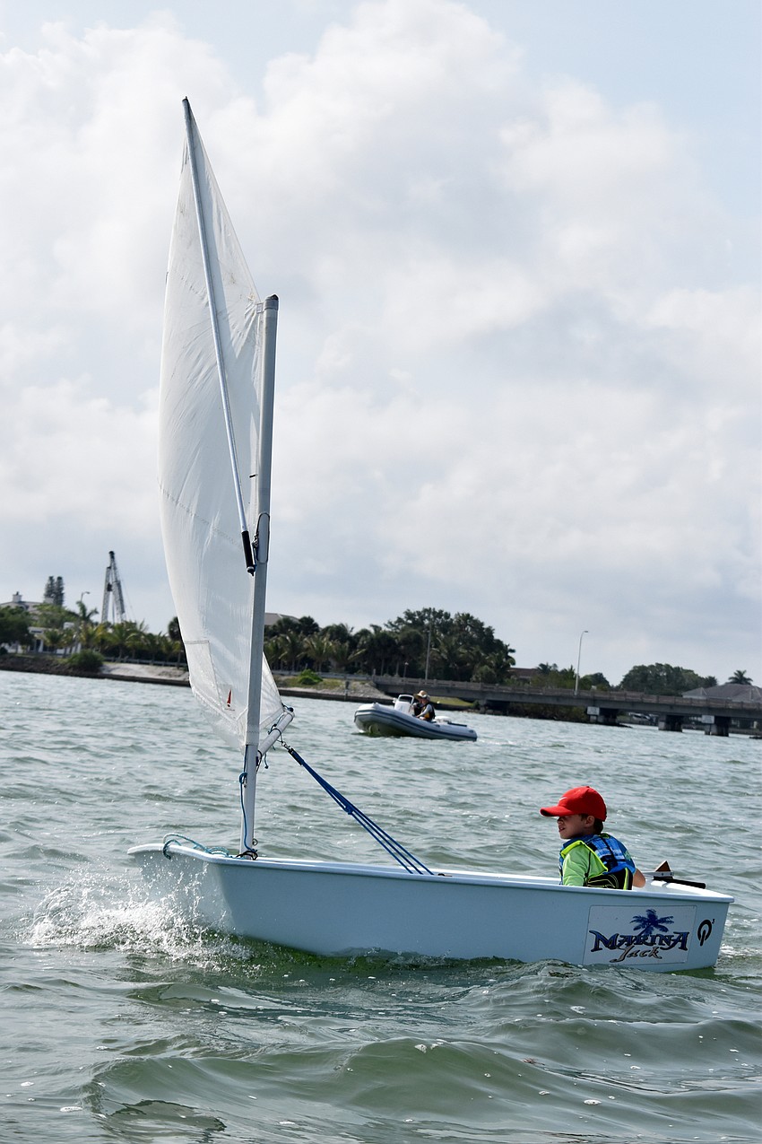 Meyer Sachs sails around Sarasota Bay.