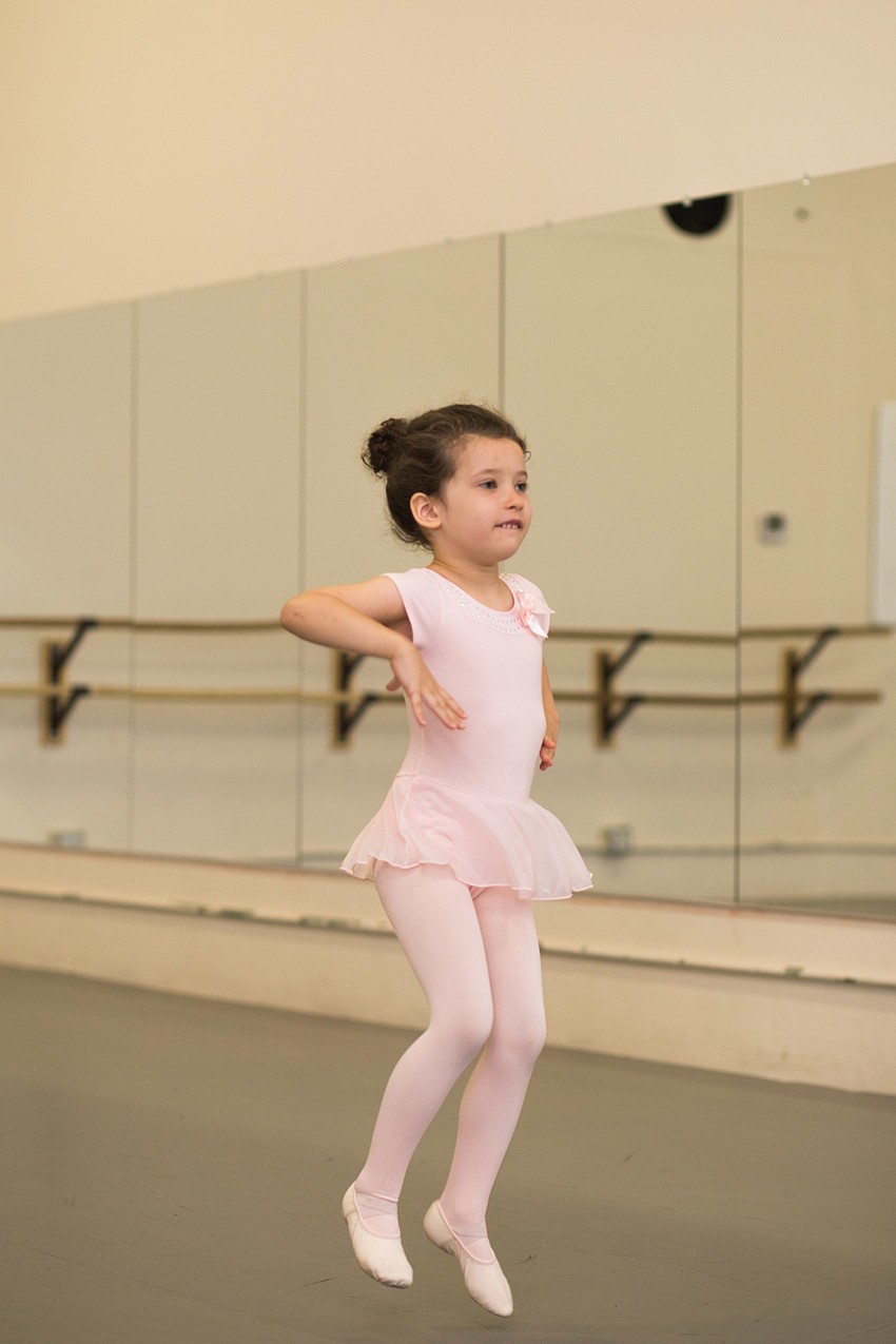 Zara Bermudez dances her solo as an African animal.
