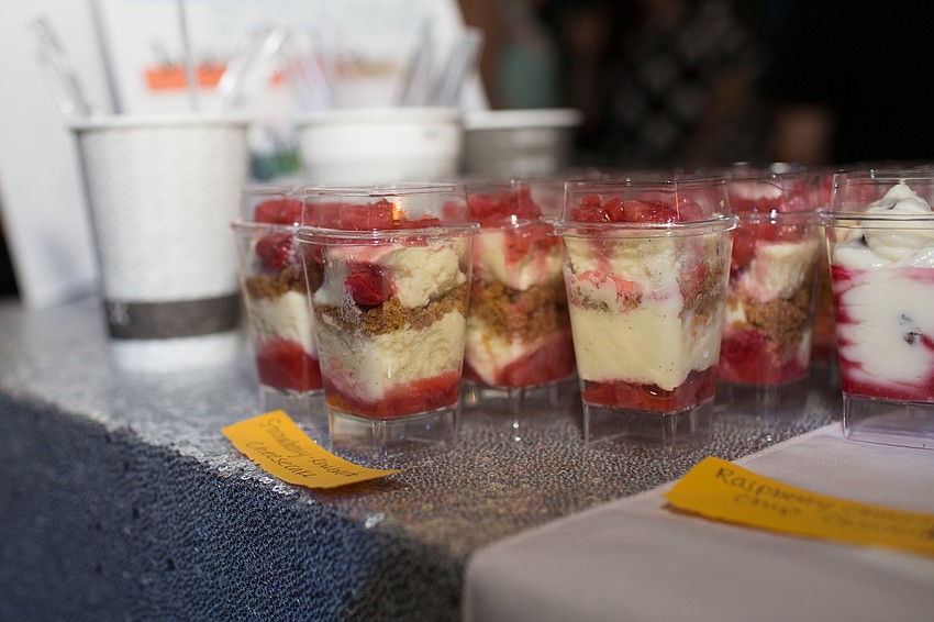 Desserts and appetizers were served.