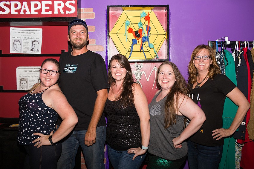 Danielle Reynolds, Wade and Danielle Raymond, Caitlin Roberts and Kelly King