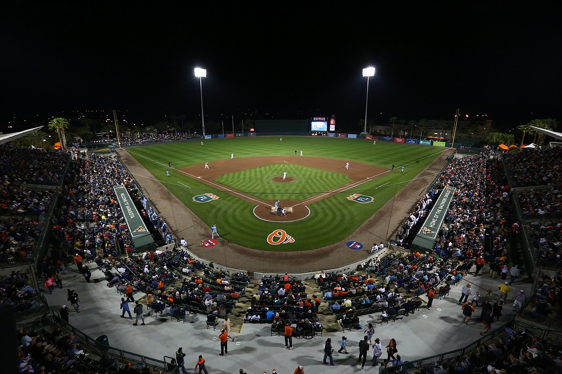 Feb. 26: Baltimore Orioles opening spring training home game vs. Pittsburgh at Ed Smith Stadium. Courtesy photo.