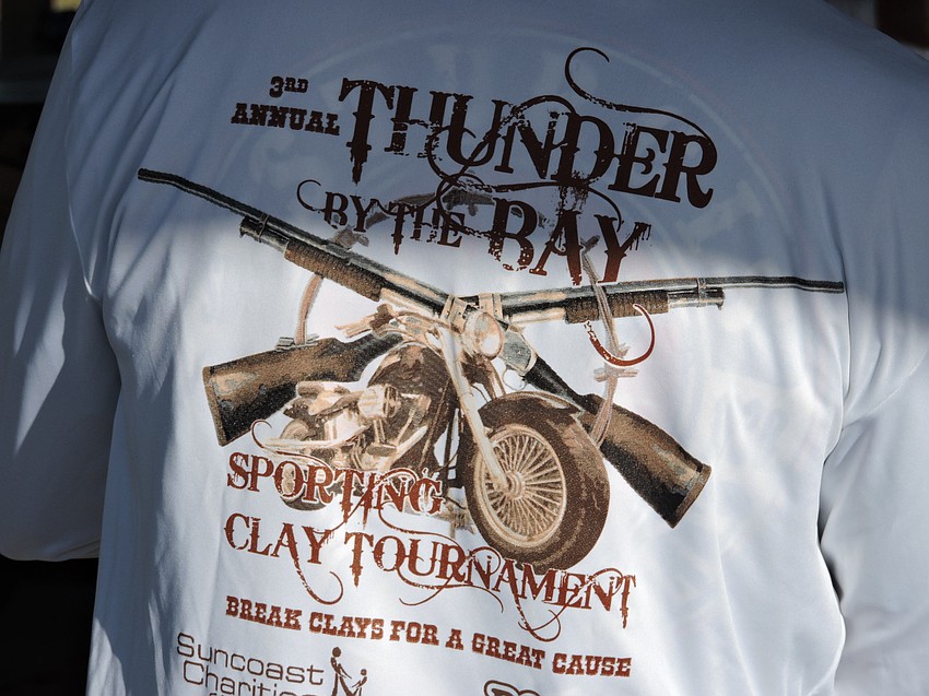 Thunder by the Bay Sporting Clay Tournament shirts were going fast.