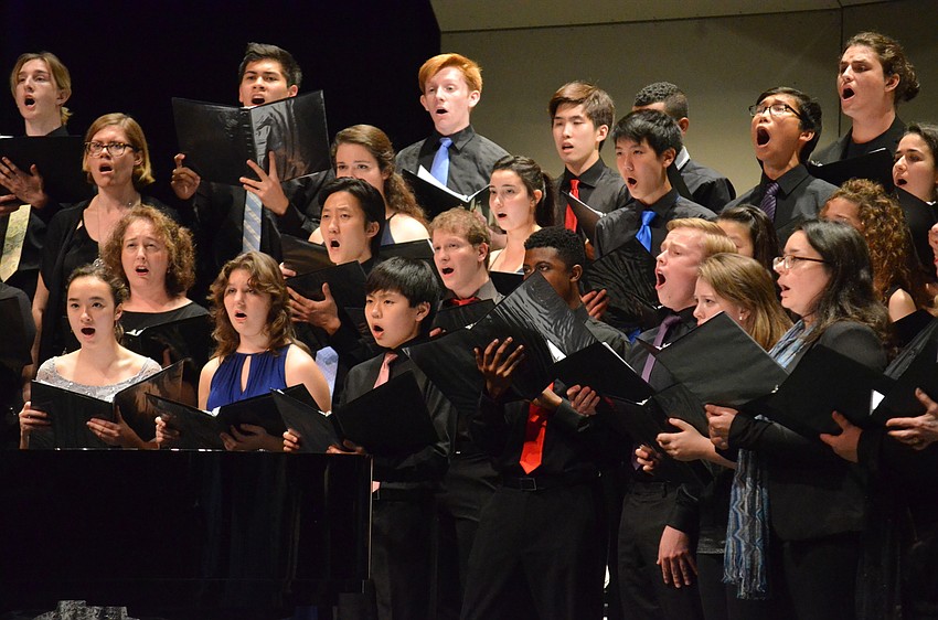 Members of the Perlman Music Program Chorus perform during the Celebration Concert at Sarasota Opera House on Jan. 5.