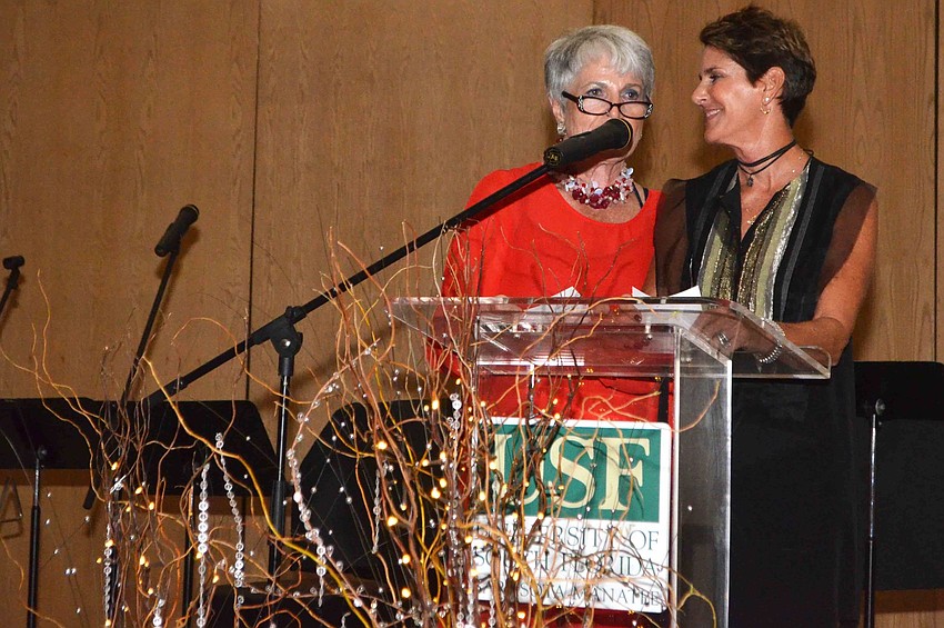 Co-Chairwomen Edie Chaifetz and Audrey Robbins welcome the crowd.