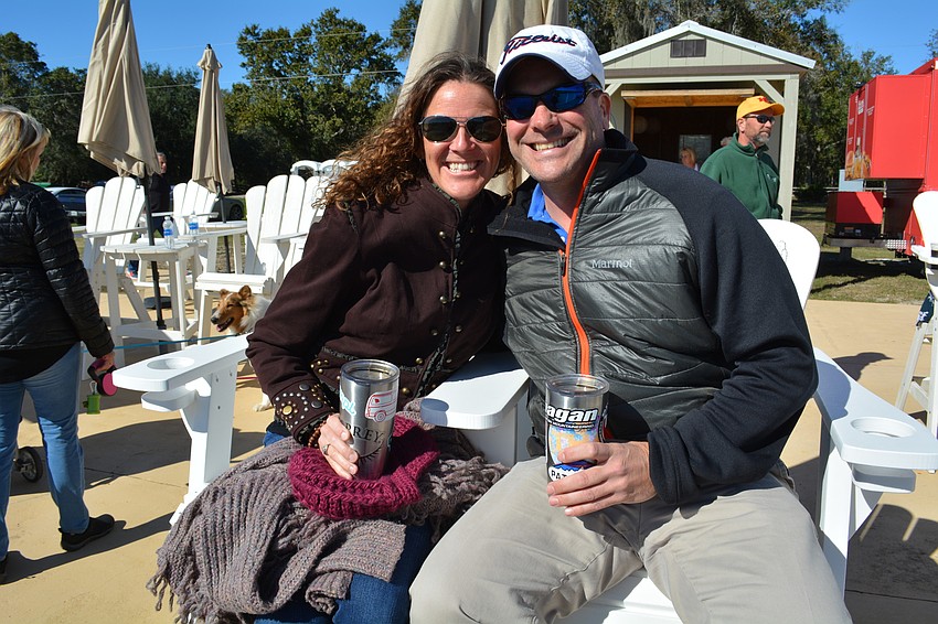 Heather Perry and Andrew Young, of Tampa, regularly come  to matches.