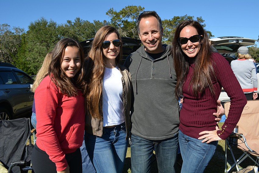 Lauren, Rachel, Dean and Stephanie Consiglio, of Greenbrook, enjoy the beautiful weather and time as a family.